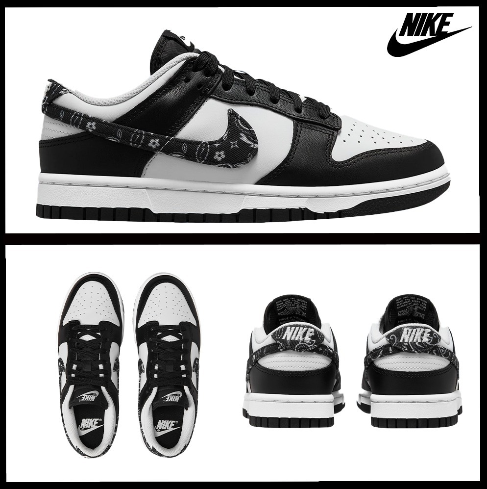 ★Nike★Dunk Low Essential Black Paisley★大人気★