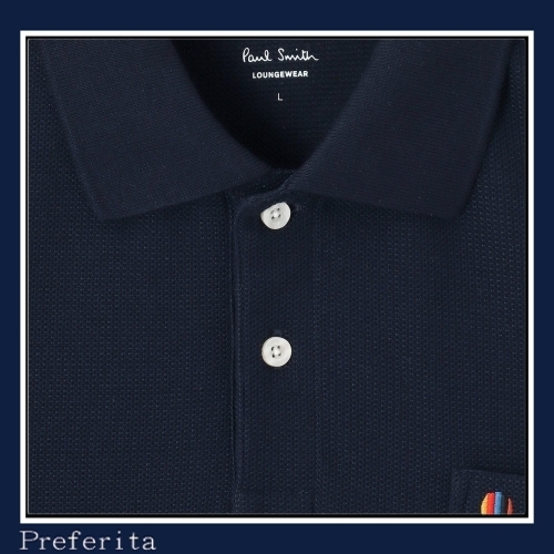 【Paul Smith】\"Traveller\" ポロシャツ ジャカードメッシュ 半袖