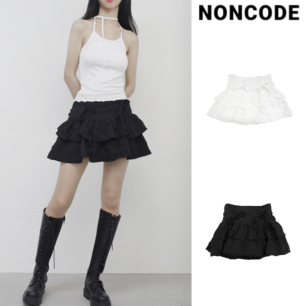 【NONCODE】Devin Tiered Ribbon Skirt