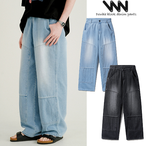 WV PROJECT正規品★24SS★Double block denim pants