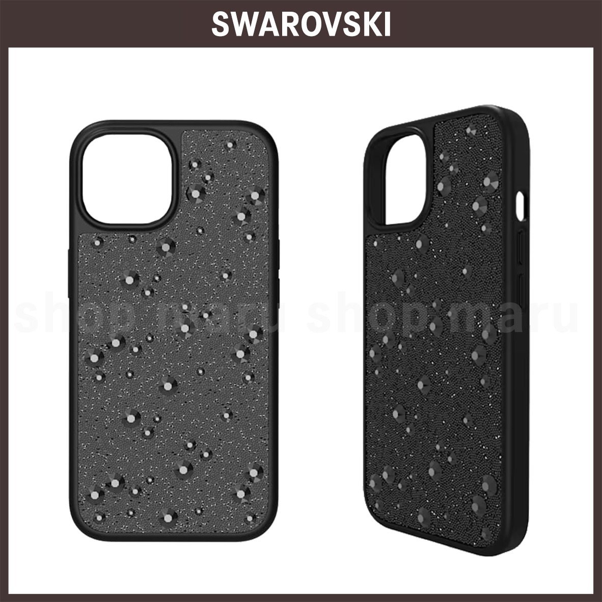 SWAROVSKI◆ iPhone15シリーズ スマホケース◆クリスタル