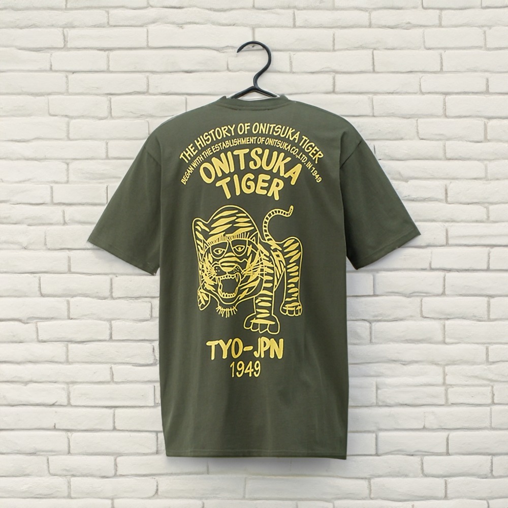 ■Onitsuka Tiger■大人気 プリントTシャツ 国内発送 すぐ届く すぐ届く】 オニツカタイガー トラ刺繍 Tシャツ (onitsuka tiger