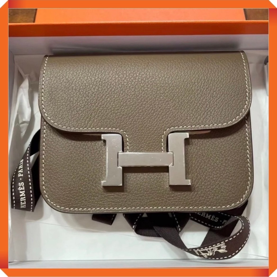【大人カラー♡】HERMES コンスタンススリム 財布