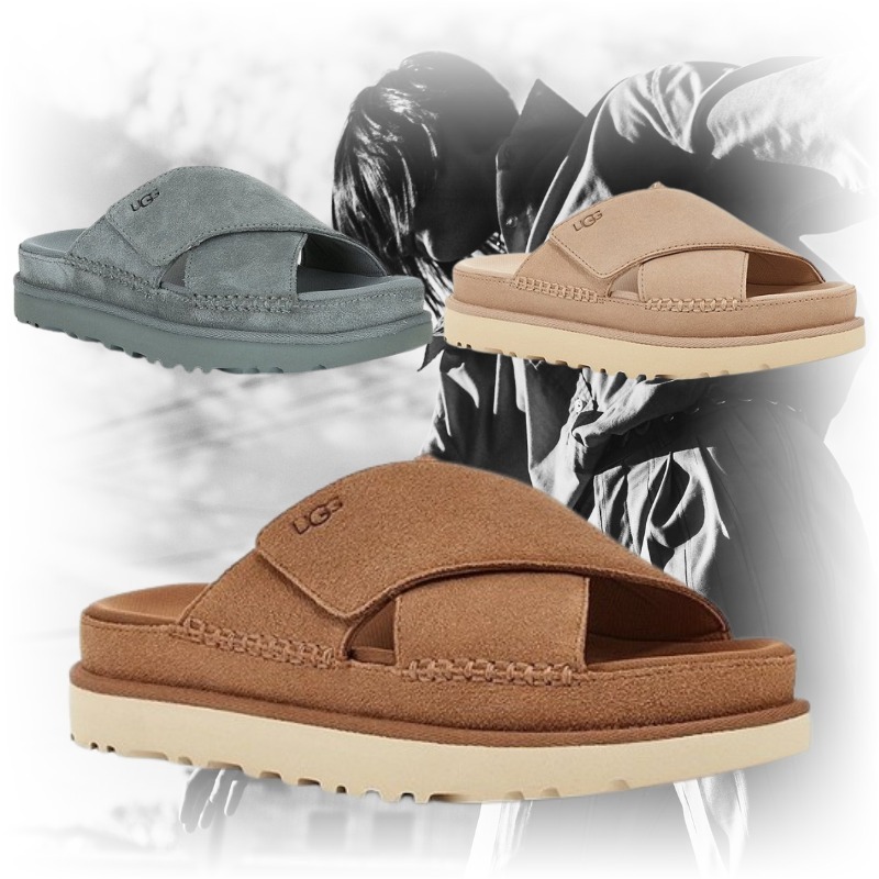ヤマト便発【UGG】Goldenstar 厚底サンダル 3色展開