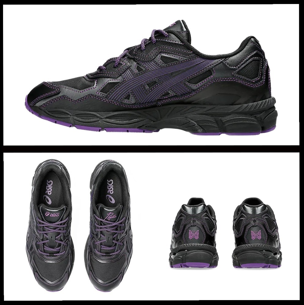 ★Asics x Needles★Gel-NYC Black Purple★大人気★