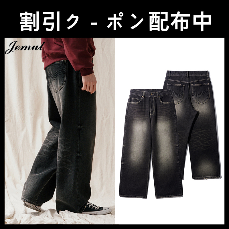 ★関税/送料込★JEMUT☆SMOG DOMINGO WIDE DENIM PANTS★