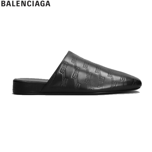 BALENCIAGA バレンシアガ レザーサンダル スリッパ ブラック