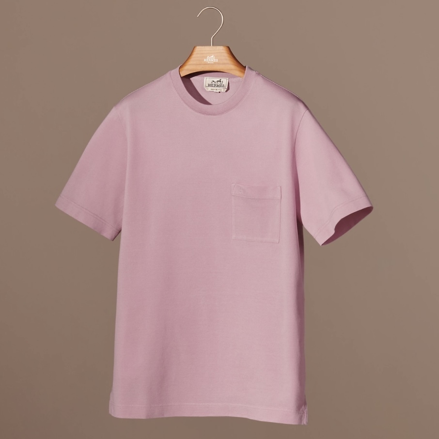 ◇必ず欲しいベーシックTシャツ◇ エルメス コットン刺繍Tシャツ