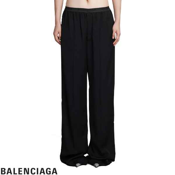 BALENCIAGAバレンシアガ ワイドコットンイージーパンツ ブラック