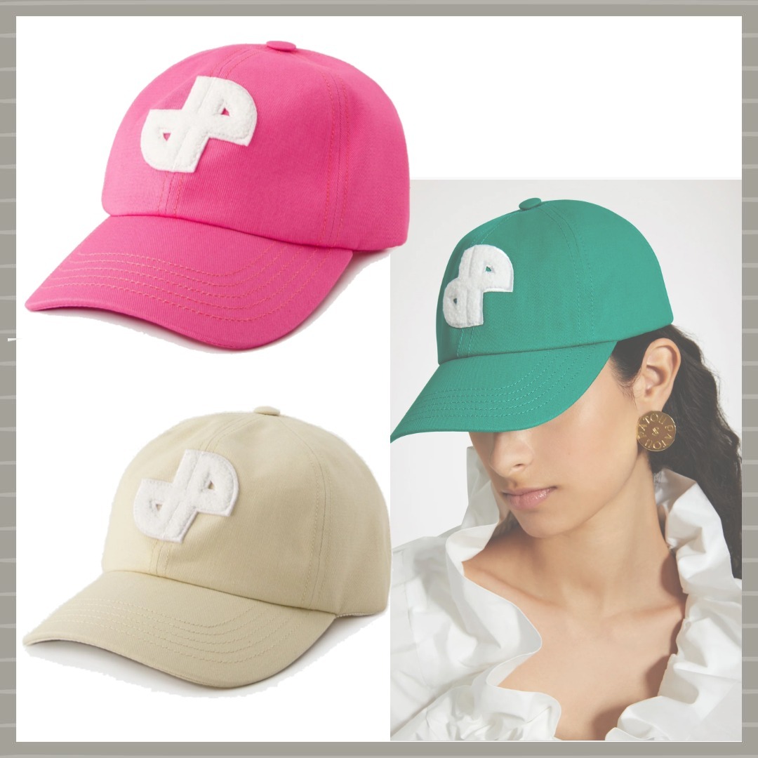 【PATOU】JPロゴ コットン ベースボールキャップ/ 各色