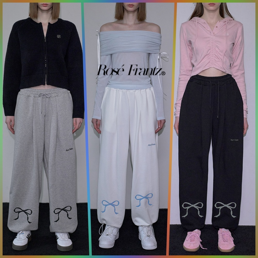 【ROSE FRANTZ】★Ribbon Two-way Jogger Pants★韓国人気