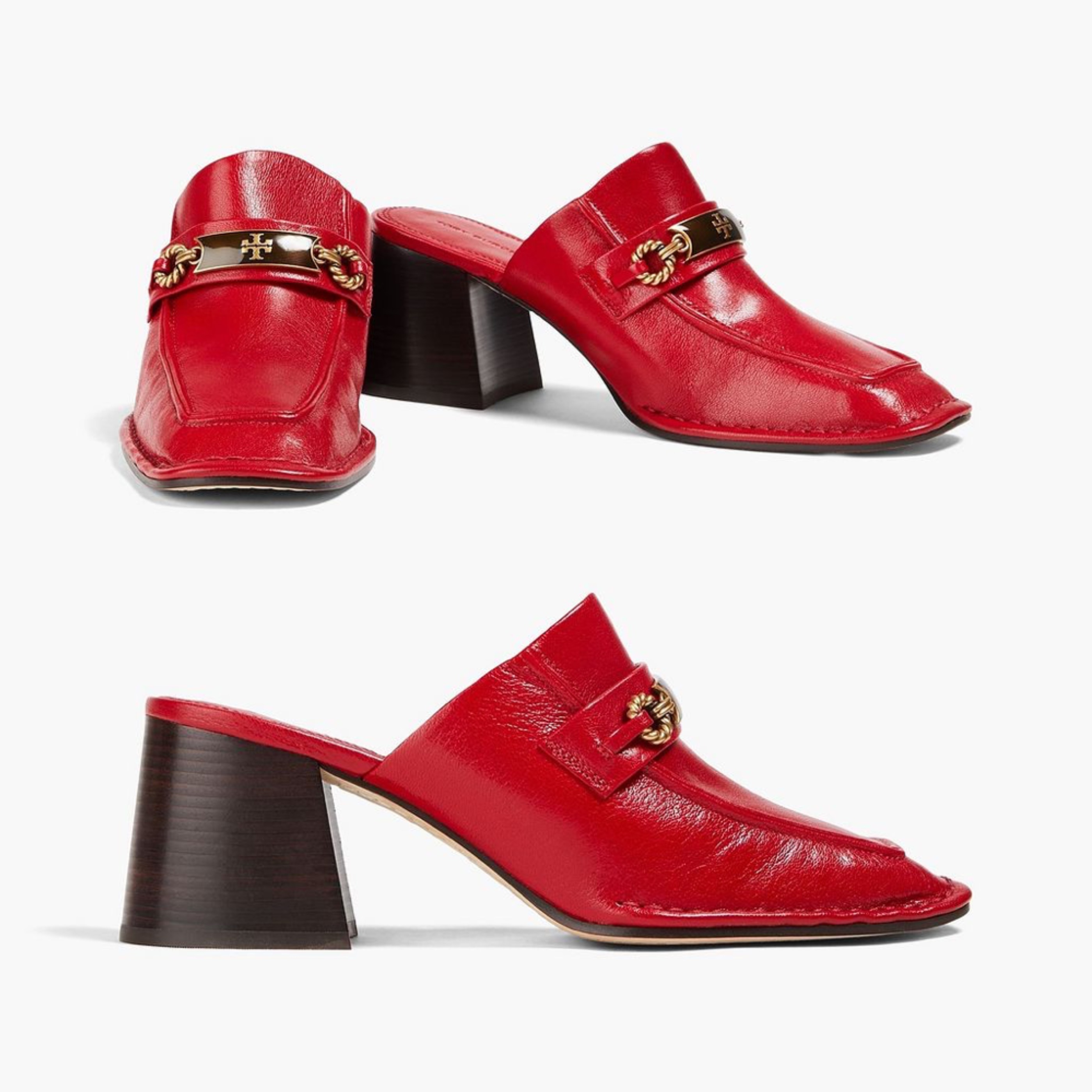 お洒落★TORY BURCH レザー ミュール パンプス