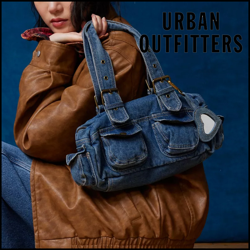 Urban Outfitters☆ ハート型ミラー付き♪ デニムダッフル