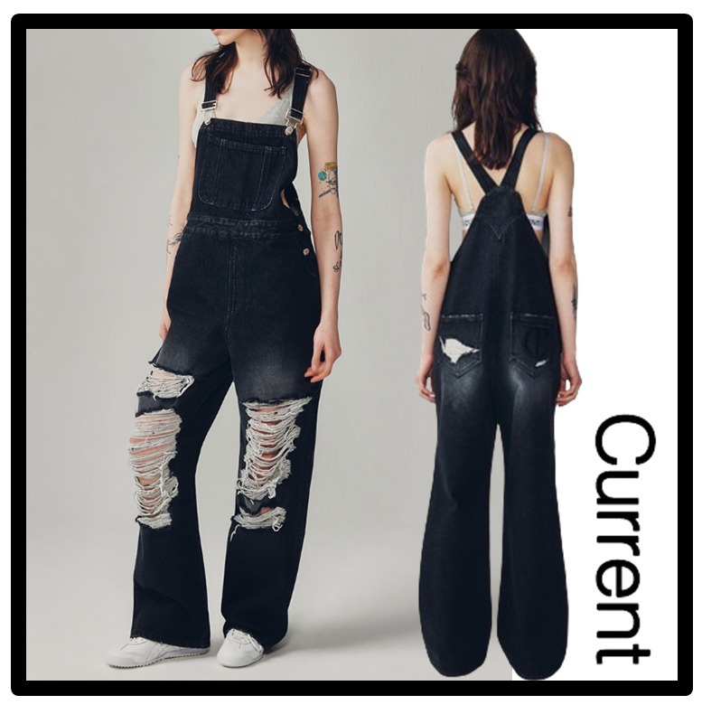 送料・関税込★CURRENT★ヴィンテージ加工デニムオーバーオール