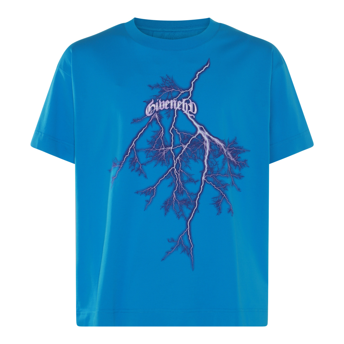 【関税・送料込み】GIVENCHY T-SHIRTS BLUE COTTON T-SHIRT