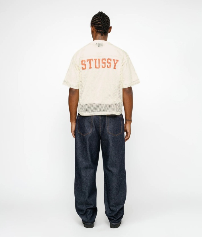 STUSSY】TEAM JERSEY 80 Tシャツ ブルー S#（STUSSY