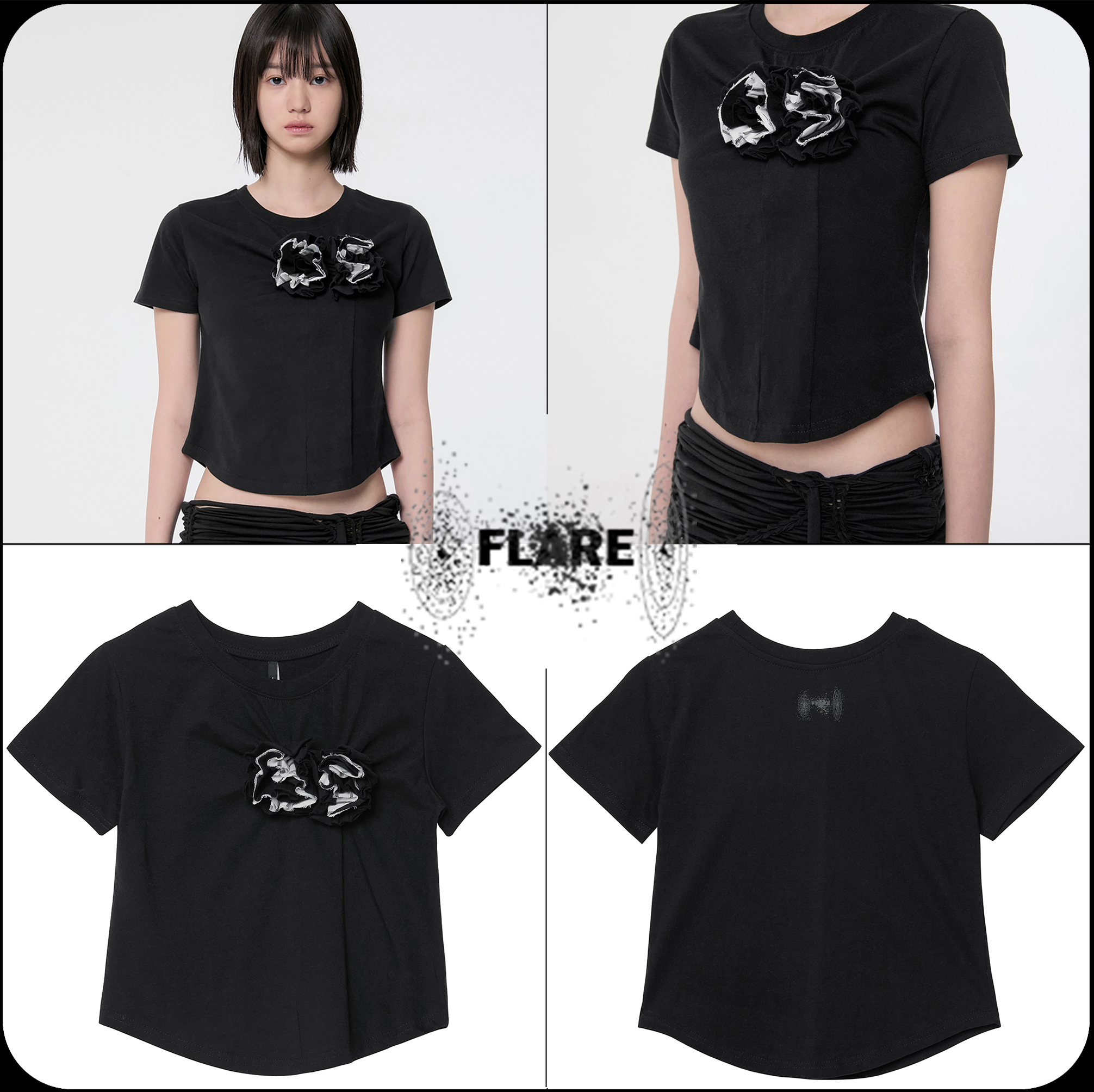 [FLARE UP]★24SS★韓国人気★Blooming T-Shirt (FL-120)