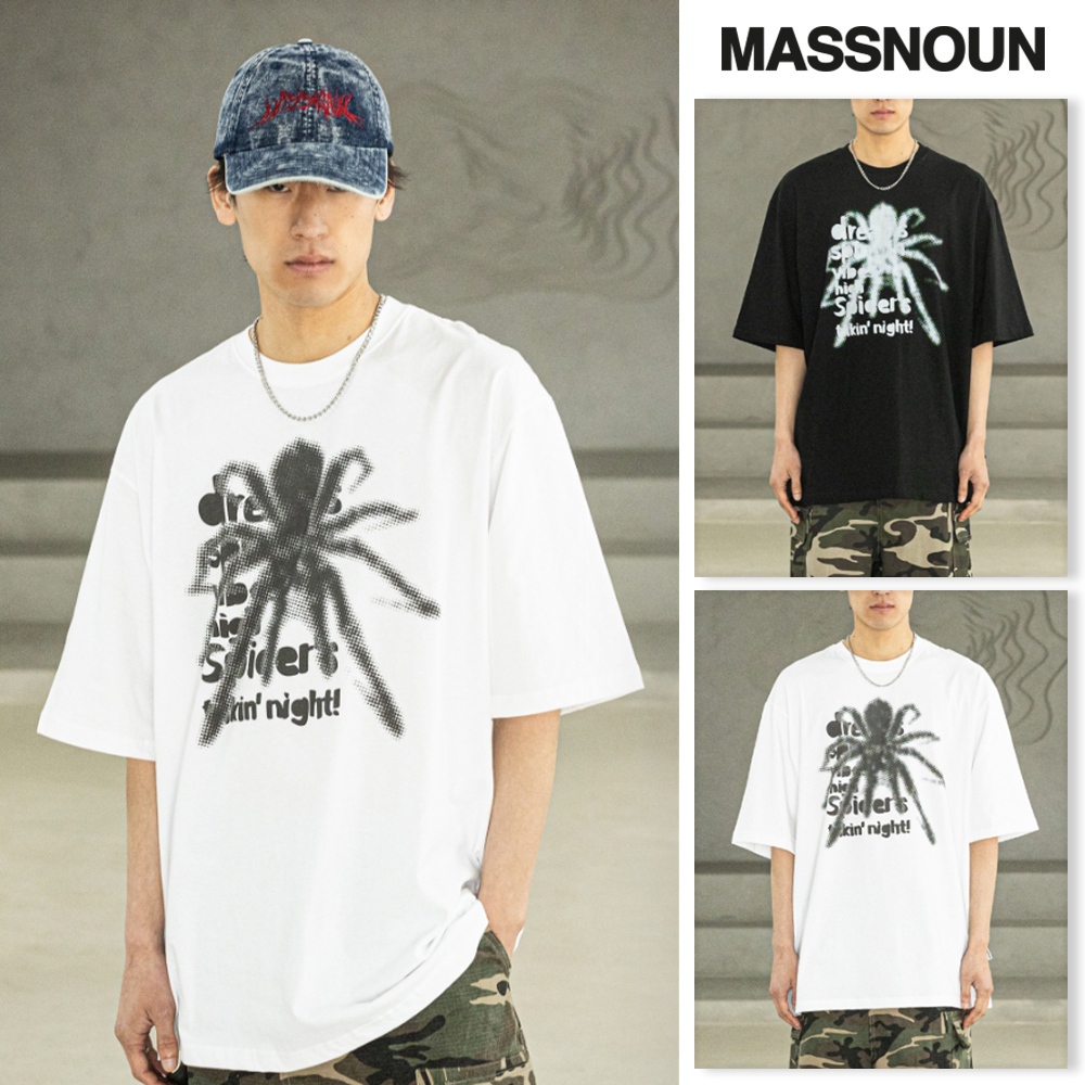 【massnoun】24SS★ SPIDER REAL OVERSIZED SHORT T-SHIRTS