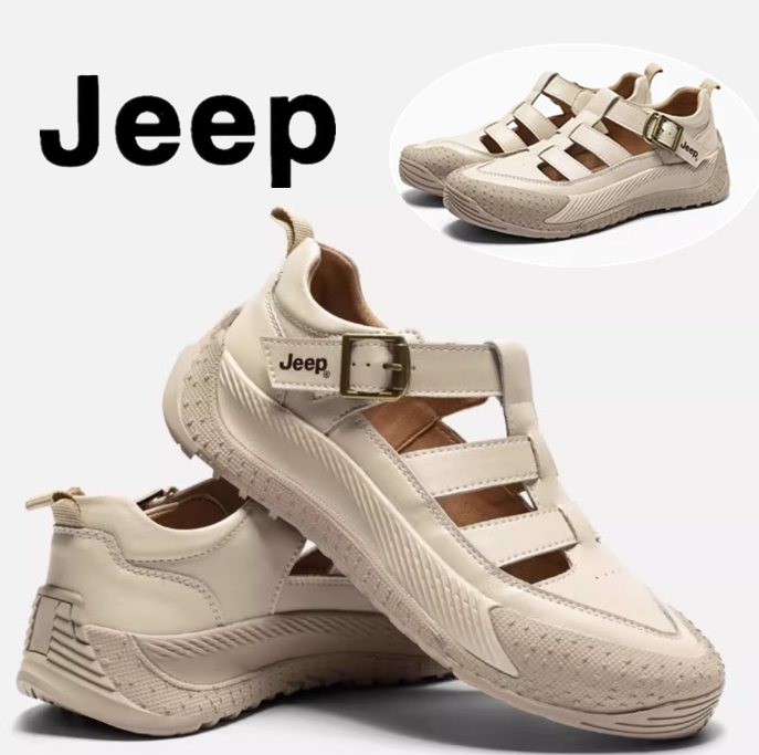 レザーJEEP(ジープ)スニーカー厚底ローファーサンダル