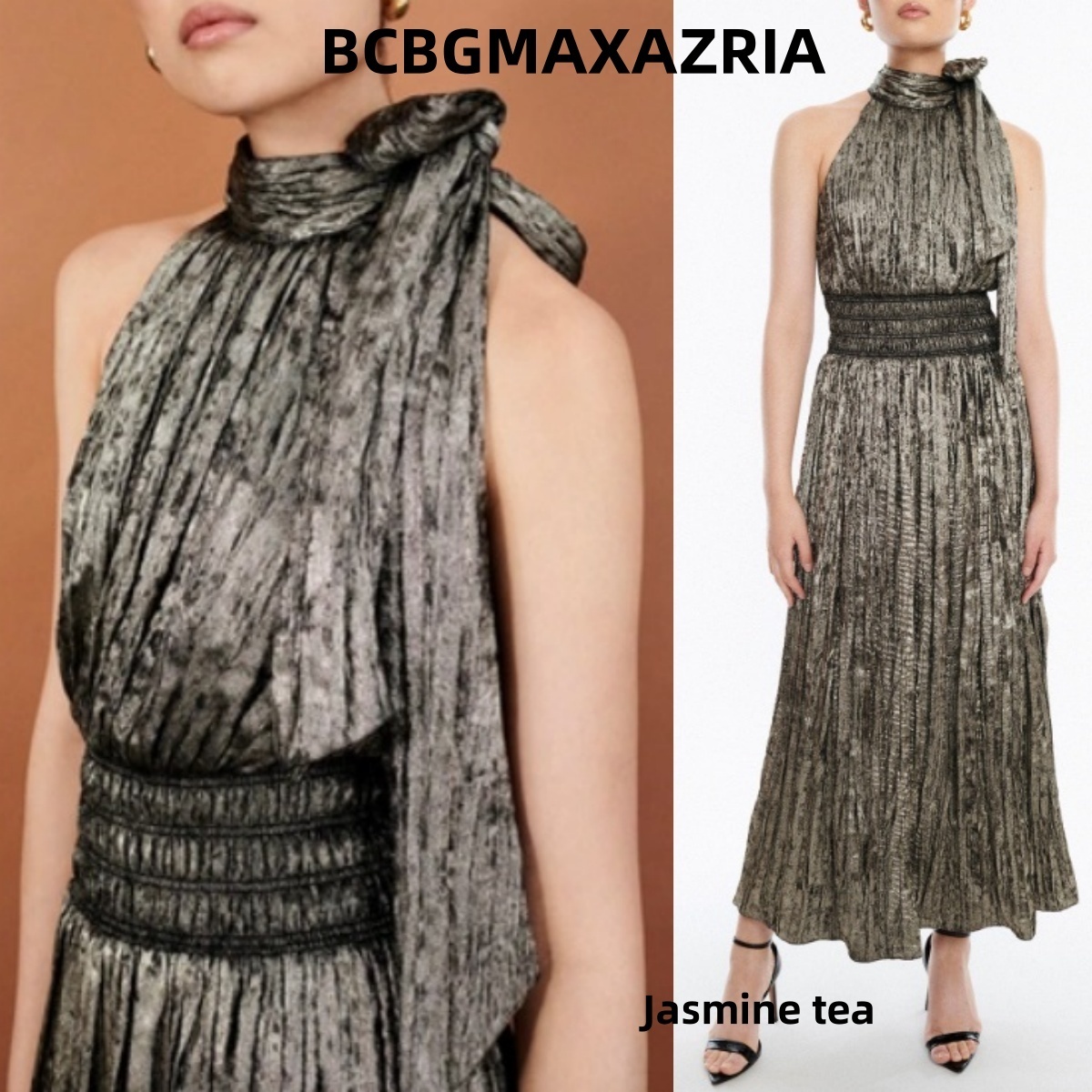 ★セール♪★BCBGMAXAZRIA ホルターマキシドレス★