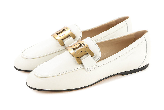 TOD'S トッズ　ベージュ レザー ローファー　24センチ Woman ベージュ レザー ローファー XXW53L0IZ30U7Q35MXXBJ | Tods