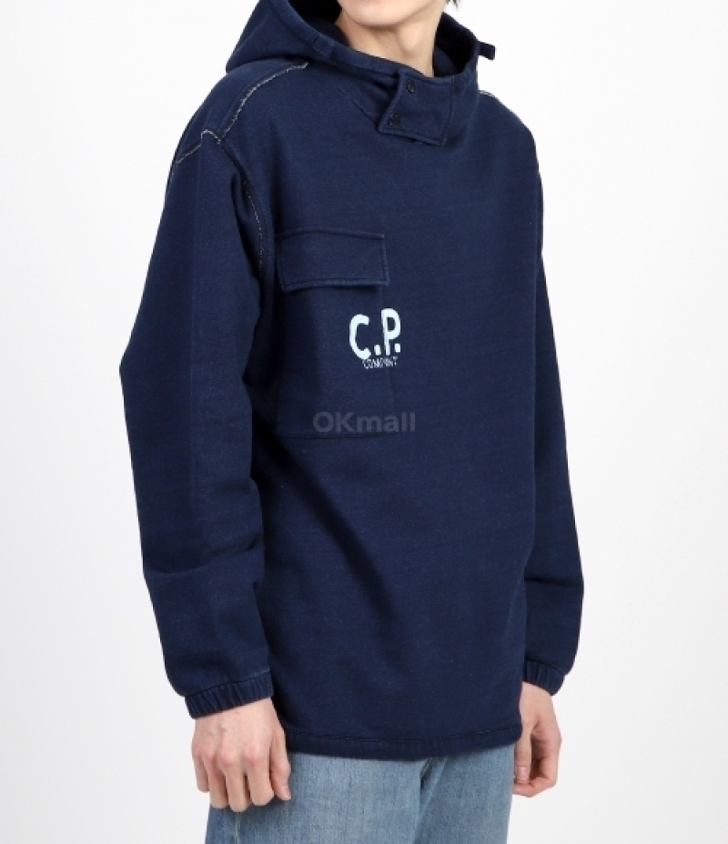CP COMPANY｜HOOD/ZIP-UP (Indigo Fleece Hoodie (16CMSS184