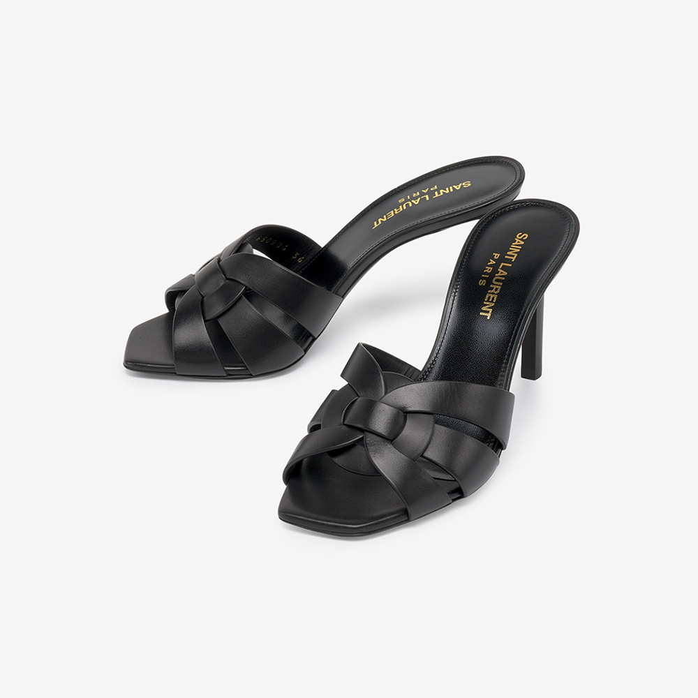 [ SAINT LAURENT]TRIBUTE HEELED MULES【正規品・関税込み】