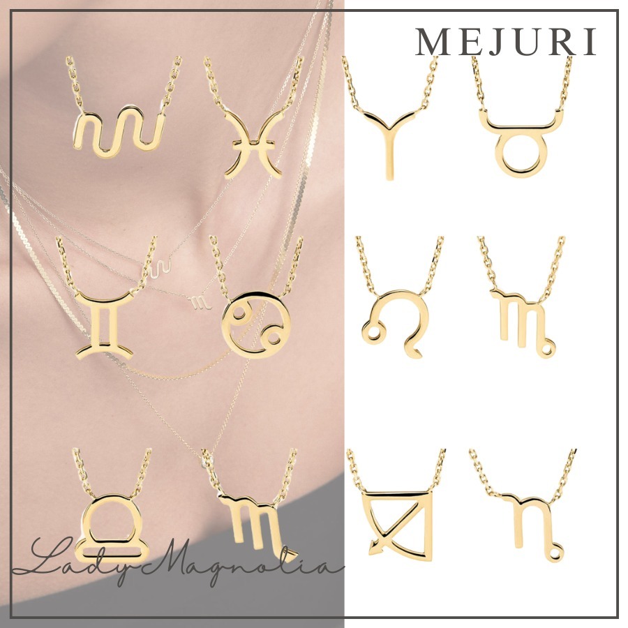 【MEJURI】新作★シンプル★ゾディアック サイン ネックレス