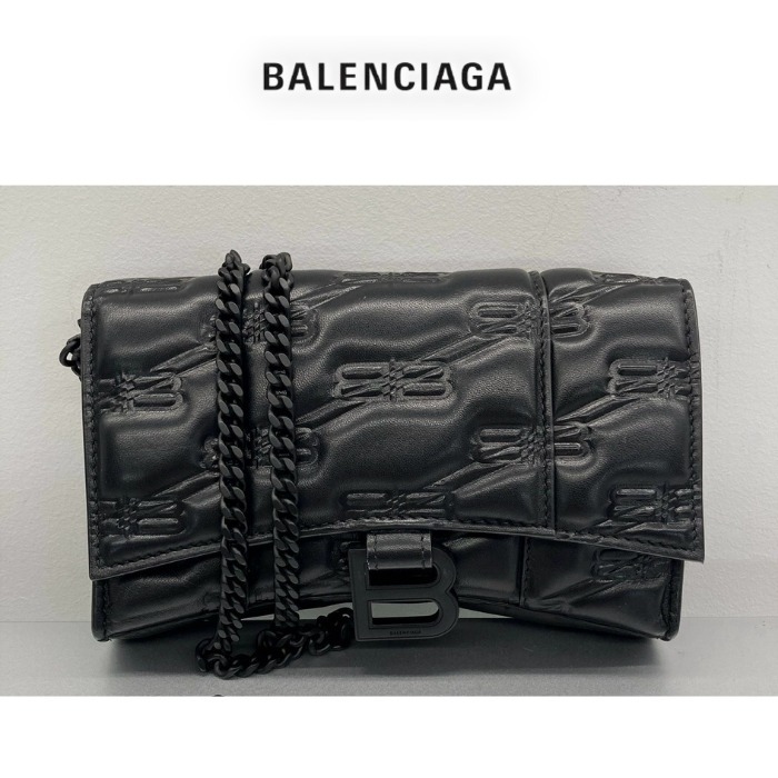 【BALENCIAGA】Hourglass チェーンWallet★関税送料込み