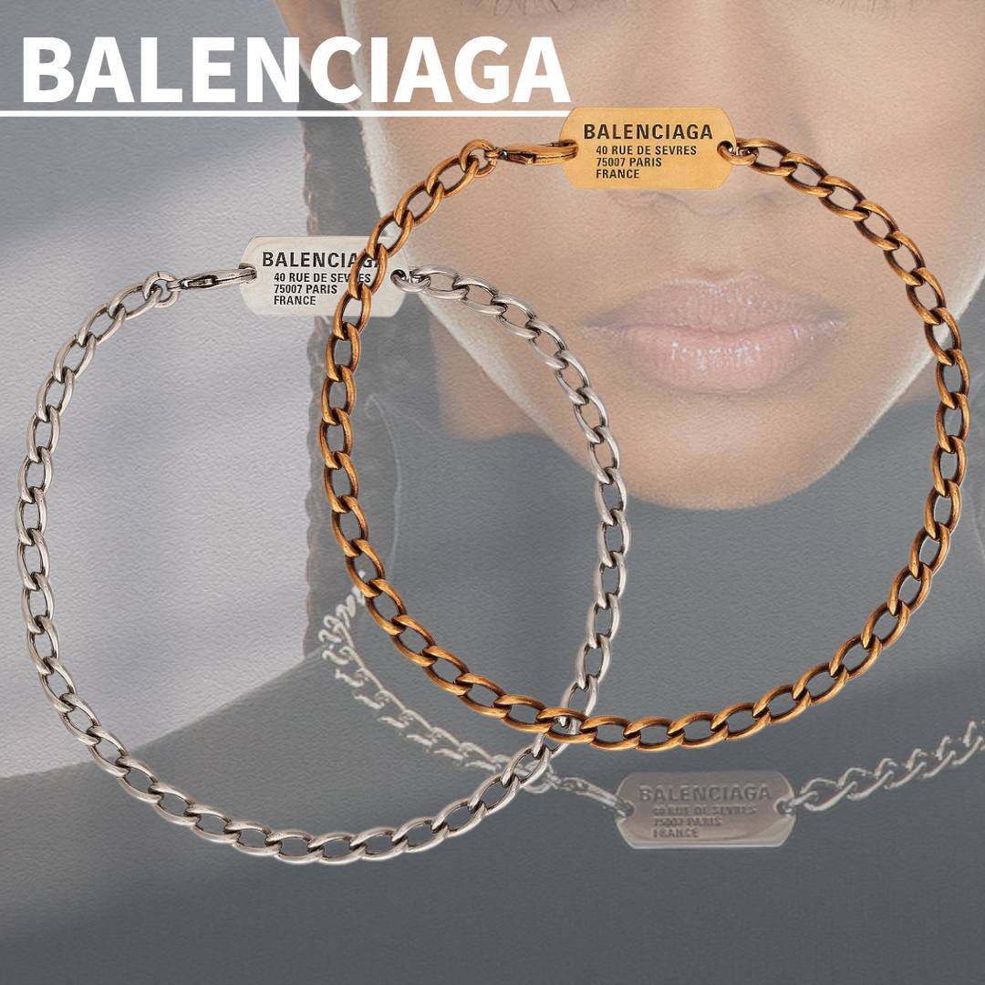 関税込み★ギフトにも【BALENCIAGA】tags ネックレス