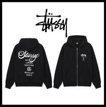 STUSSY Sweat Street Style Logo Skater Style Hoodies