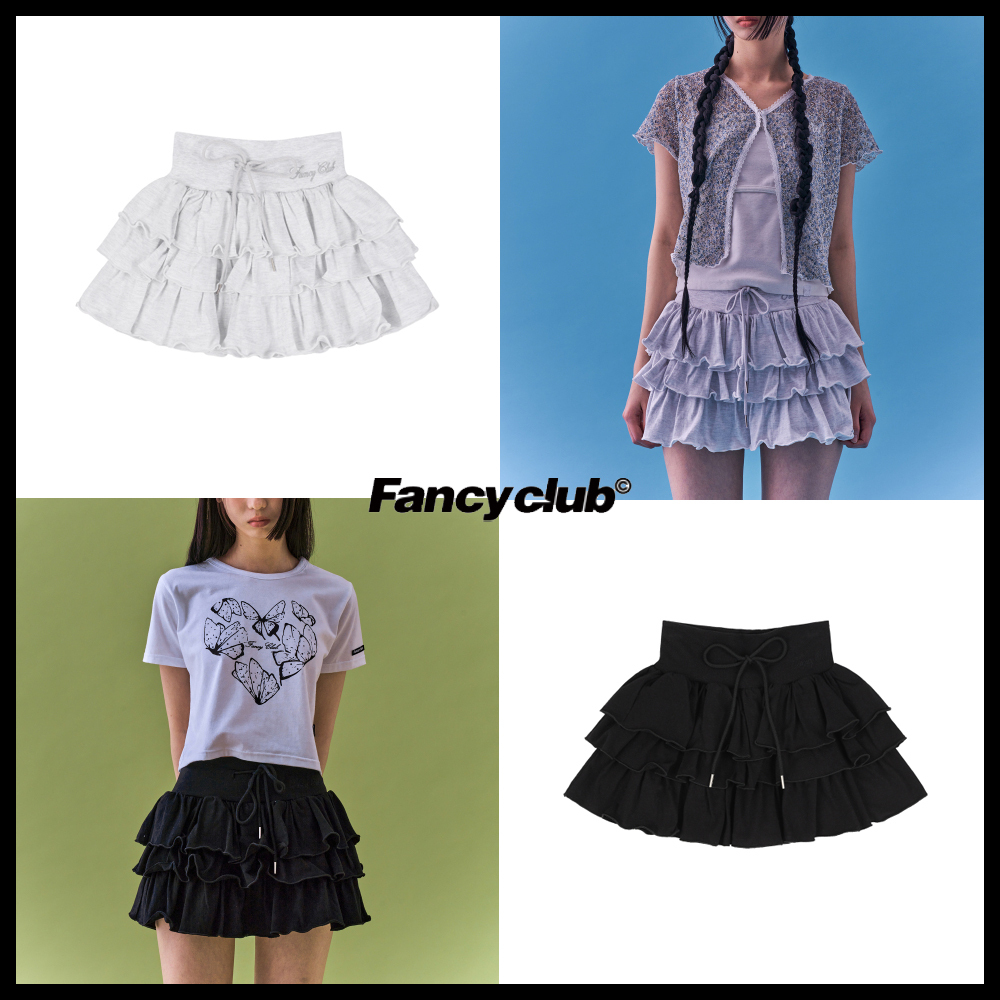 [NF]24SS★PUFF SWEAT CANCAN MINI SKIRT