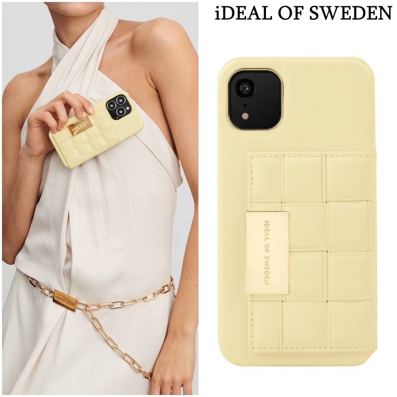 【iDEAL OF SWEDEN】カード収納 編み込み iPhoneケース *送料込