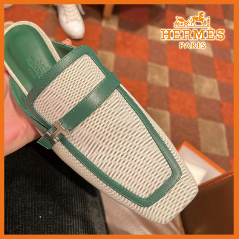 【エレガントで上品な足元】HERMES ミュール《グルーピー》