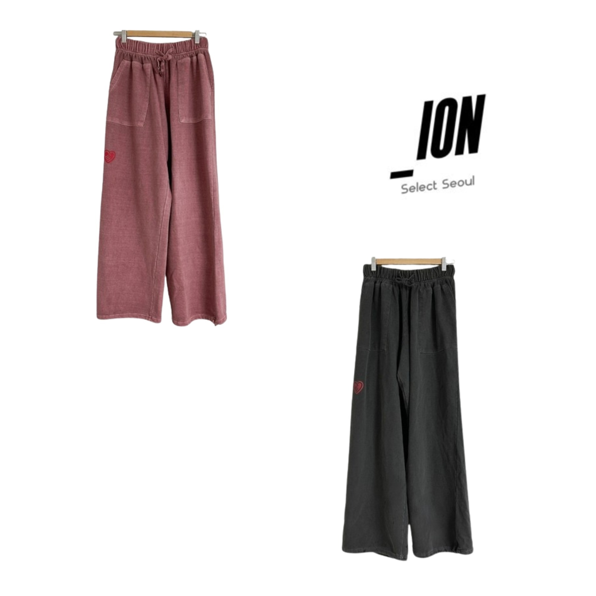 スウェットパンツ IONSEOUL 2 Low Love Pigment Training Pants(2color)