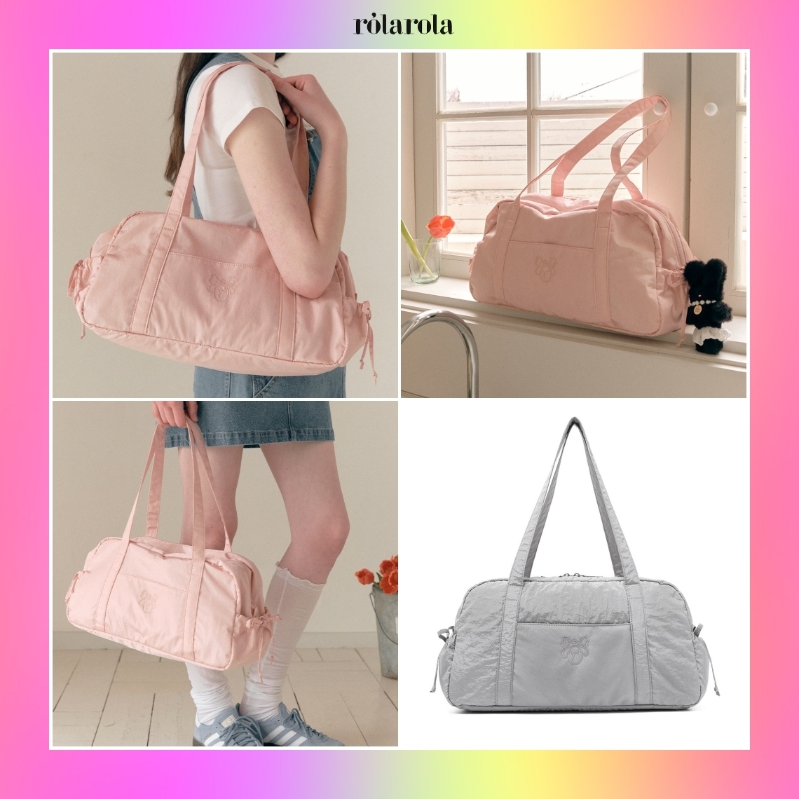 【rolarola】韓国人気★ROLA RIBBON DUFFLE BAG