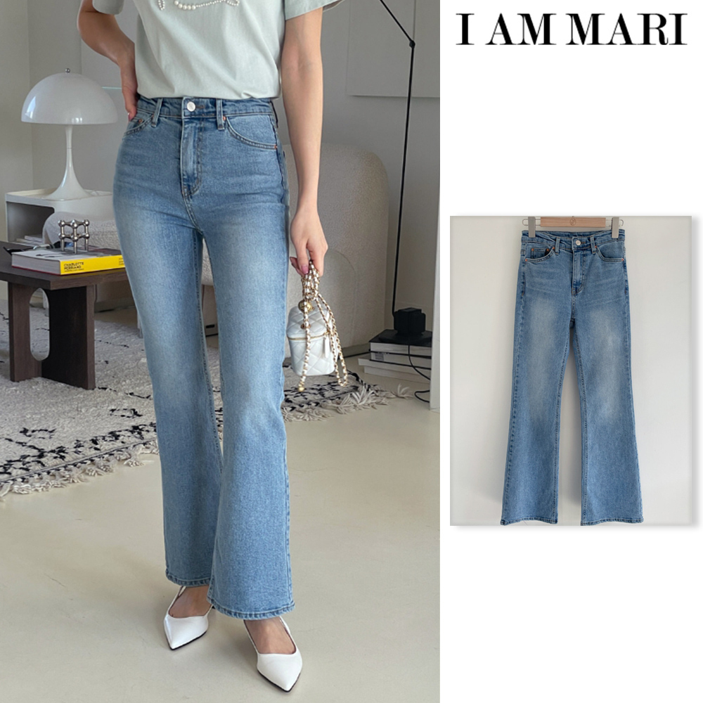 【I AM MARI】Waltz Slim Bootcut Denim Pants