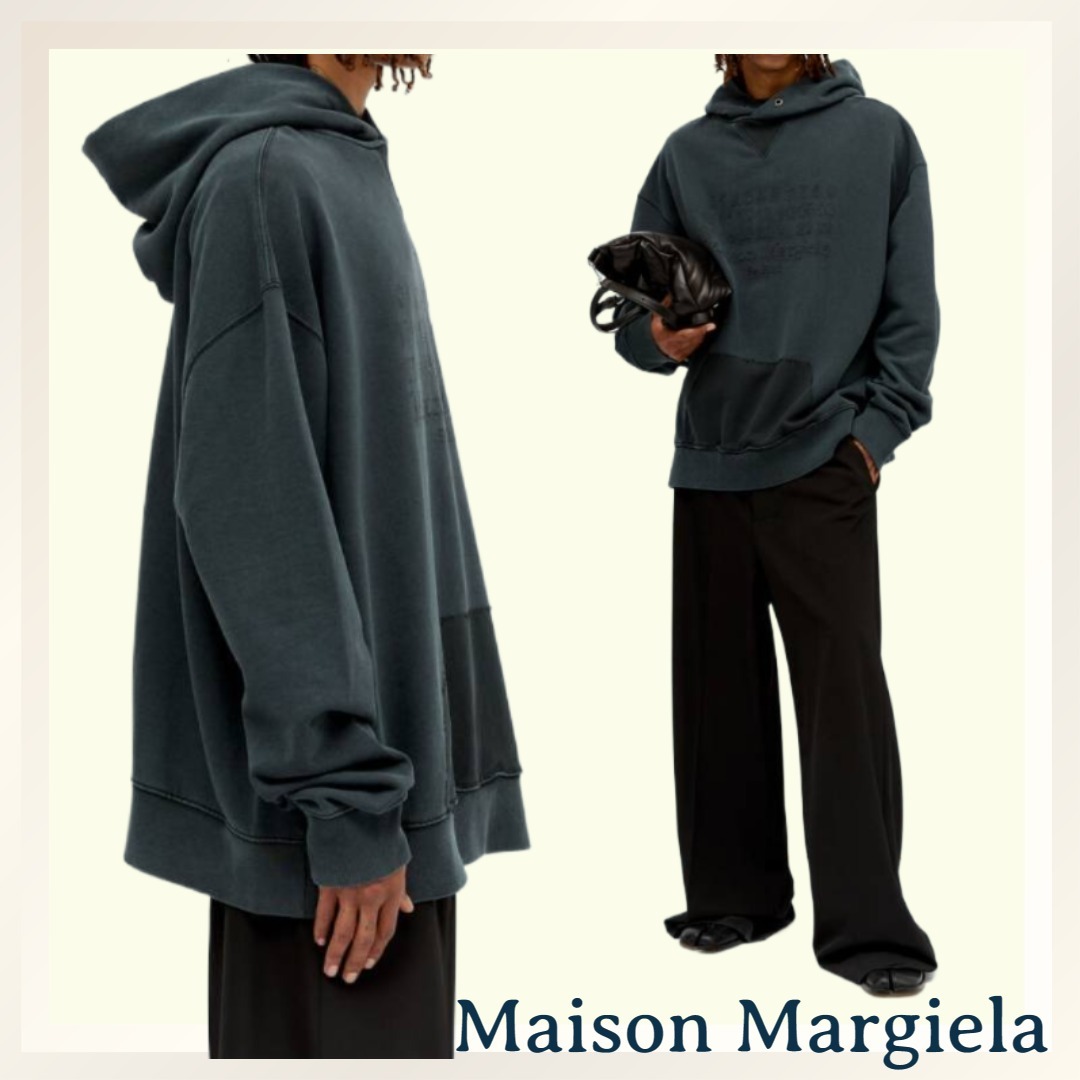 MAISON MARGIELA★リバース ロゴ フード付き スウェットシャツ