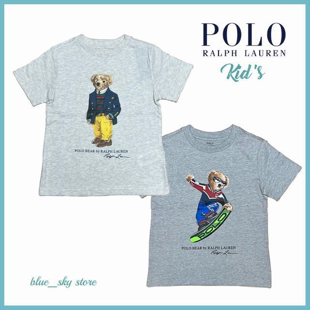 国内即発◆POLO RALPH LAUREN KIDS Poloベア コットンＴシャツ
