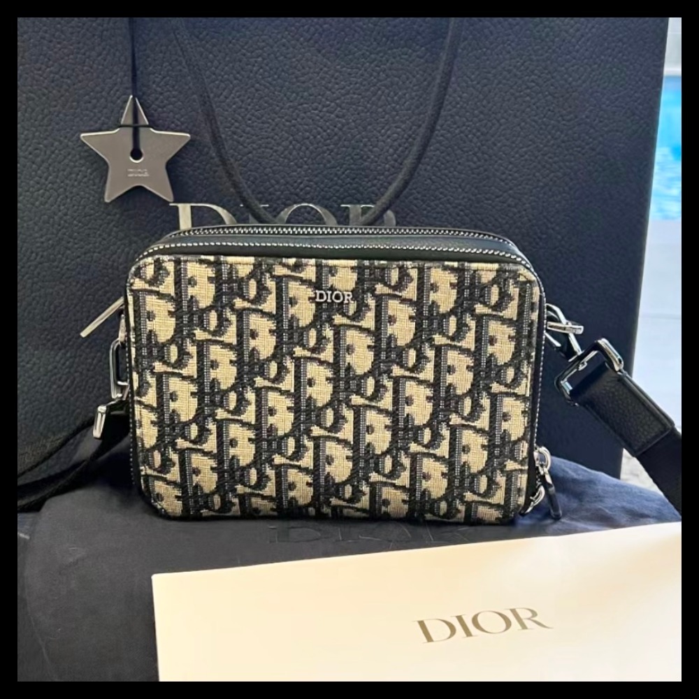 大人気！】Dior☆《ディオール オブリーク》ポーチ (Dior