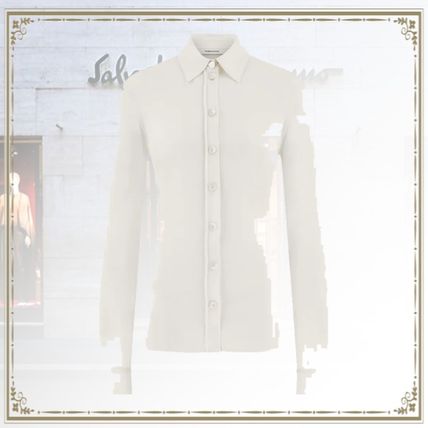 Salvatore Ferragamo Shirts & Blouses Casual Style Plain Party Style Elegant Style Formal Style 