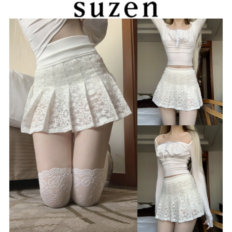 【suzen】Conini Ballet Core Lace Skirt