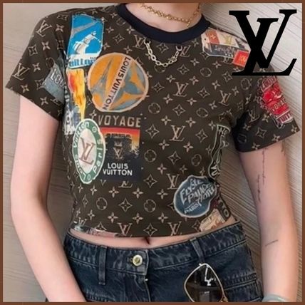 Louis Vuitton T-Shirts Elysee Palace Crop Top