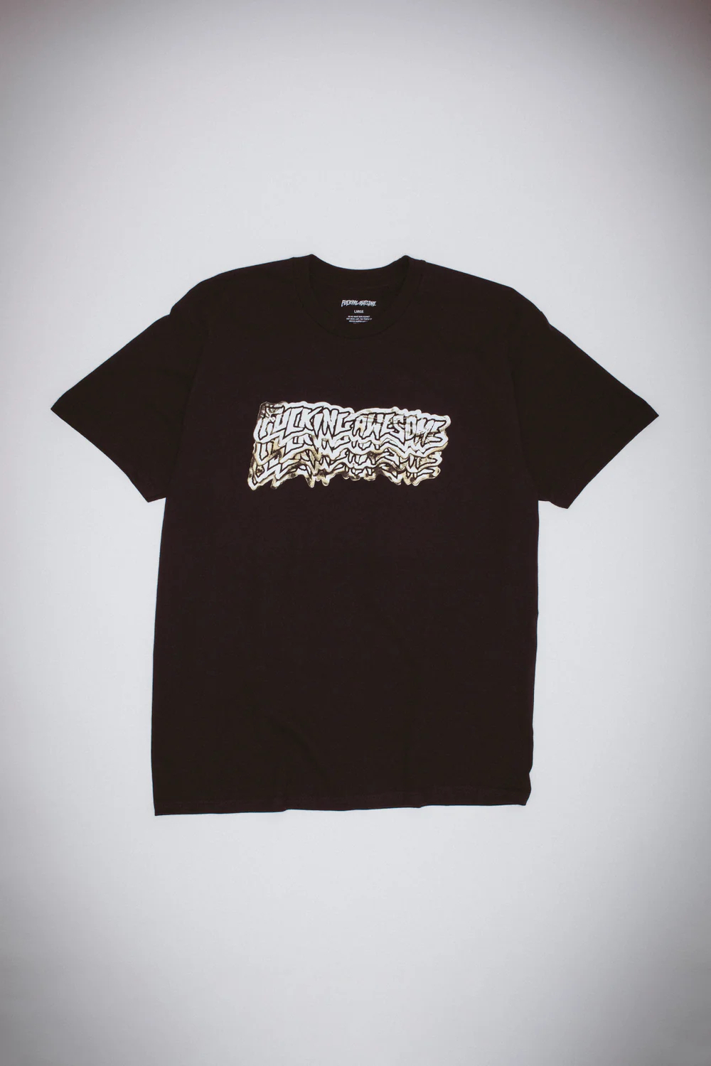 【FUCKING AWESOME】 BURNT STAMP TEE BLACK
