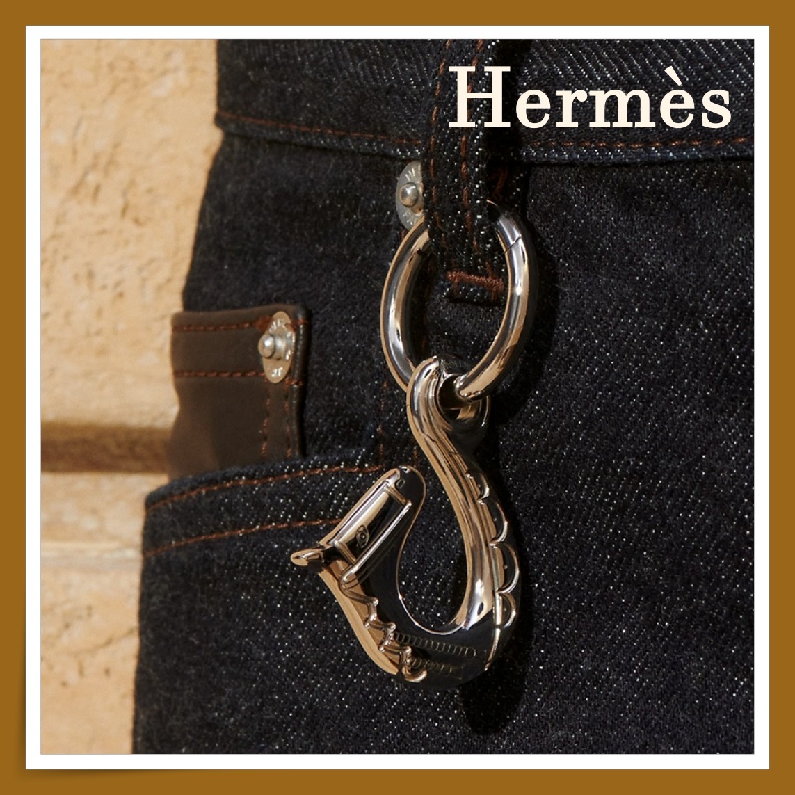 【HERMES】さり気なさがおしゃれ☆キーホルダー Cheval
