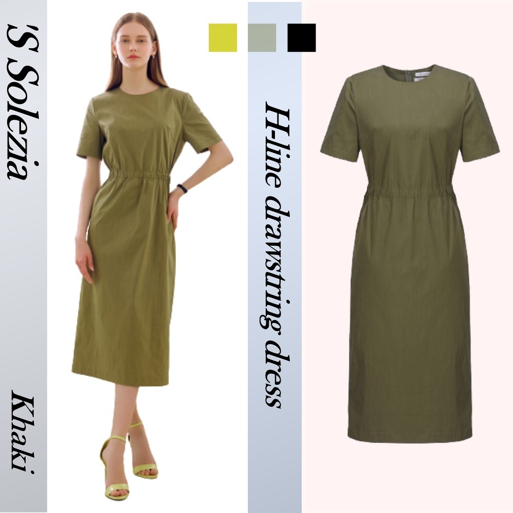 ◆'S SOLEZIA(ソレジア) スタンカラフレアワンピース ◇'S SOLEZIA(ソレジア) スタンカラフレアワンピース ('S