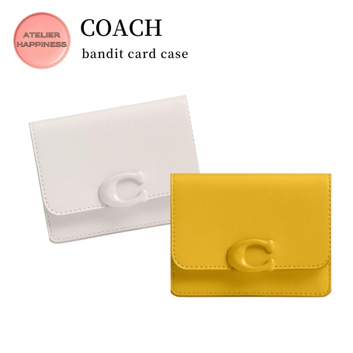 【COACH】バンディット カード ケース チョーク/カナリ−