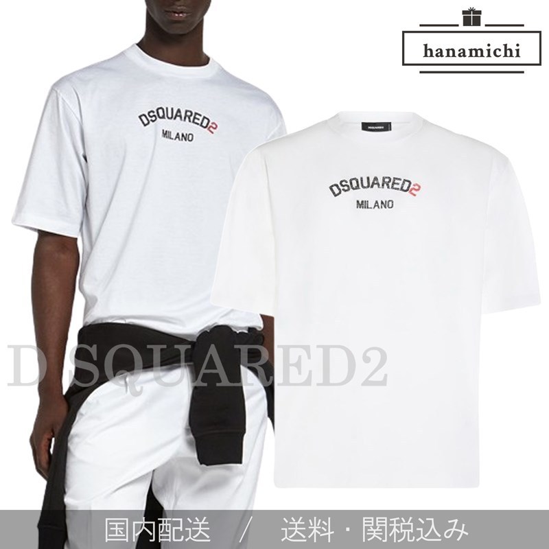 【関税/送料無料】D SQUARED2*ロゴプリント ルーズフィット T