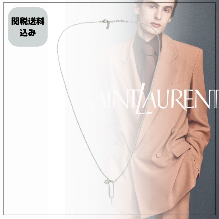 《上品な抜け感》【Saint Laurent】ラインストーン ネックレス