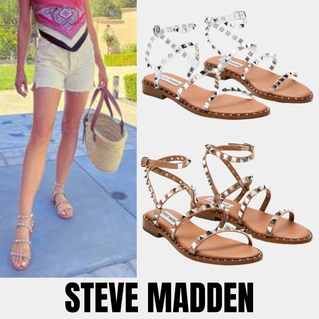 【Steve Madden】TRAVEL スタッドフラットサンダル